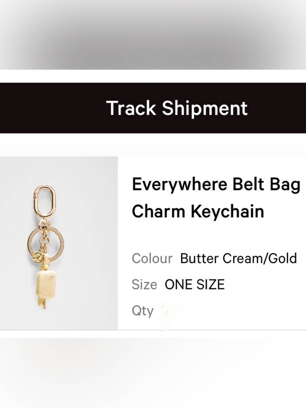 Lululemon everywhere belt bag charm keychain